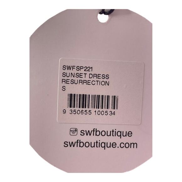 SWF Sunset Maxi Dress Kimono Sleeve Resurrection Draped Spring Summer Vacation S - Picture 11 of 11